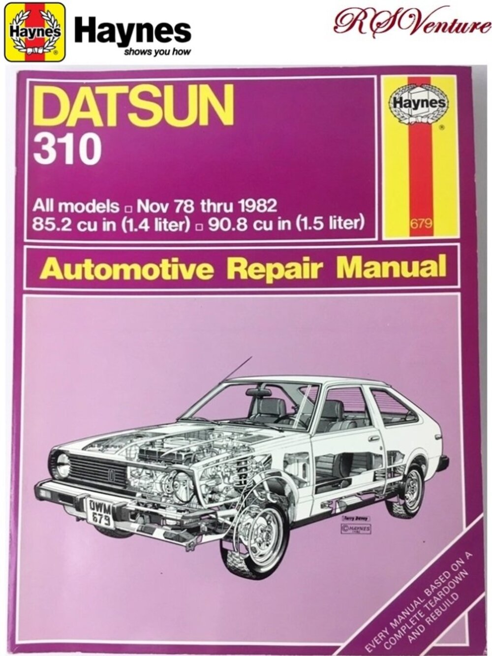 Vintage Haynes Datsun 310 Repair Manual #679